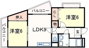 ガーネット森北町の物件間取画像